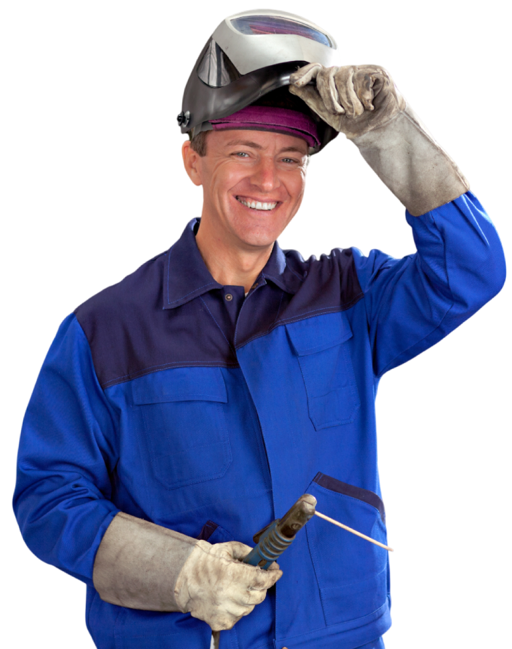 Soldador trabajando